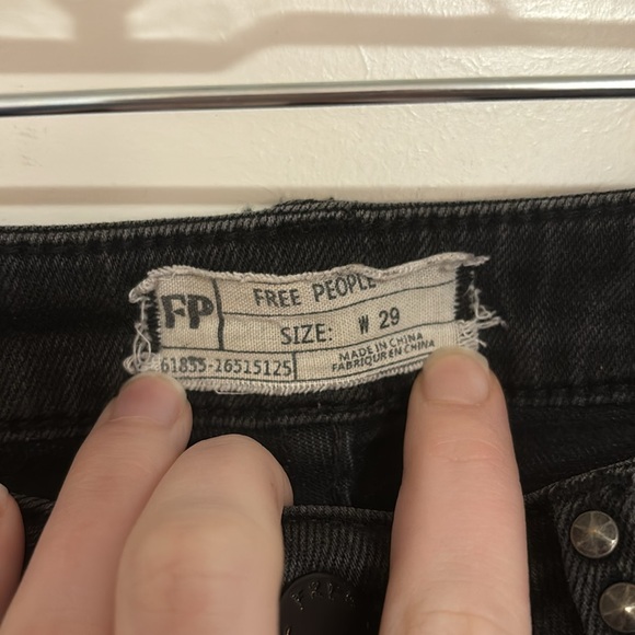 Free People Black Stud Jeans - Picture 7 of 9